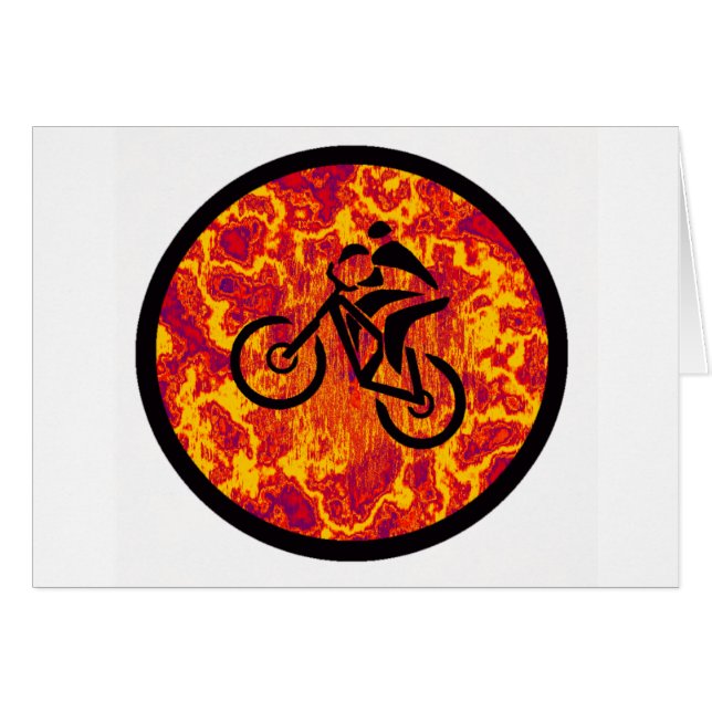 Cartão Grande velocidade da bicicleta (Frente Horizontal)