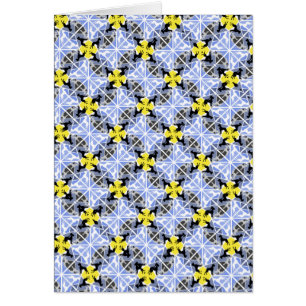 Cartão Grandes dinamarqueses amarelos azuis