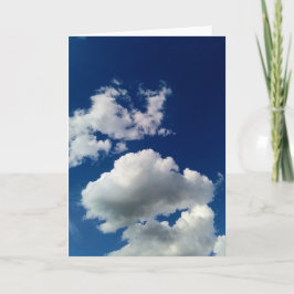 Cartão Grandes nuvens macios