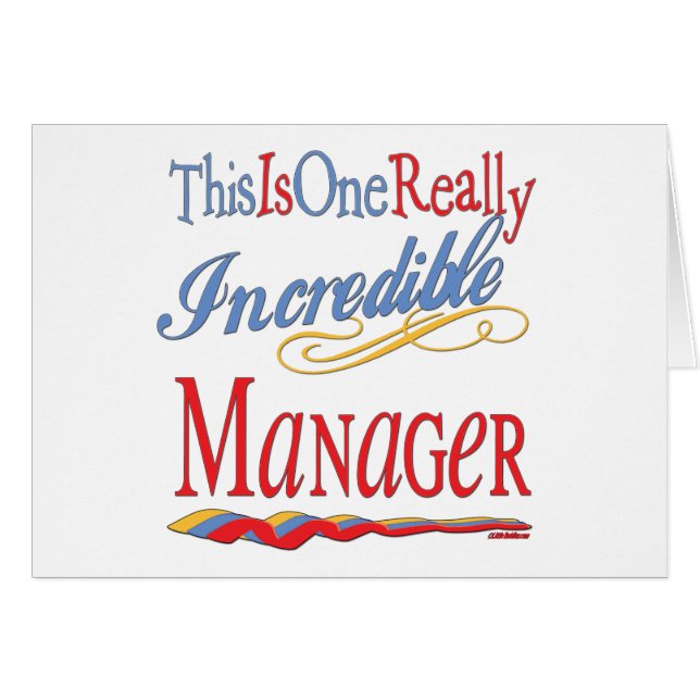 Cartão Grandes presentes para o chefe (Frente Horizontal)