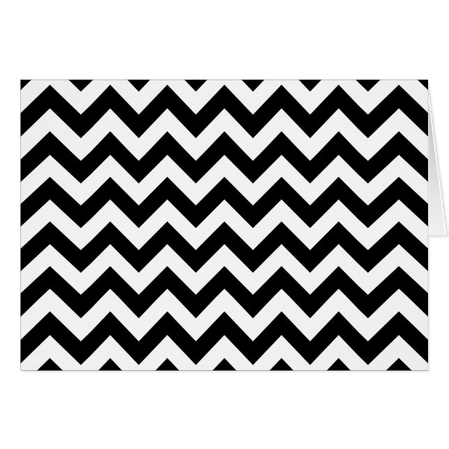 Cartão Grandes vigas preto e branco modernas feitas sob (Frente horizontal)