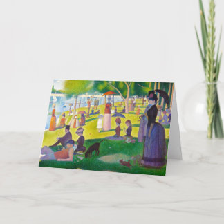 Cartão grandioso de Jatte do La de Seurat