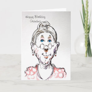 Cartão Grandma Happy Birthday Card