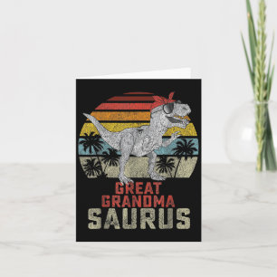Cartão Grandmasaurus T Rex Dinossauro Avó Saurus