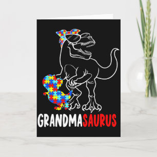 Cartão Grandmasaurus T Rex Dinossauro Conscientização do 
