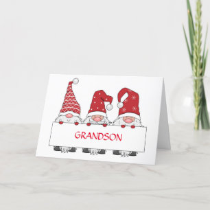 CARTÃO **GRANDSON** A PARTIR DE GNOMAS PARA NATAL
