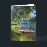 CARTÃO GRANDSON É DESEJADO "UM DIA NO LAGO<br><div class="desc">OBRIGADO POR TER PASSADO POR UM DOS MEUS 8 ARMAZÉNS E EU AMO VIVER NO LAGO,  ENTÃO ESTES CARTÕES SIGNIFICAM TANTO PARA MIM~~</div>