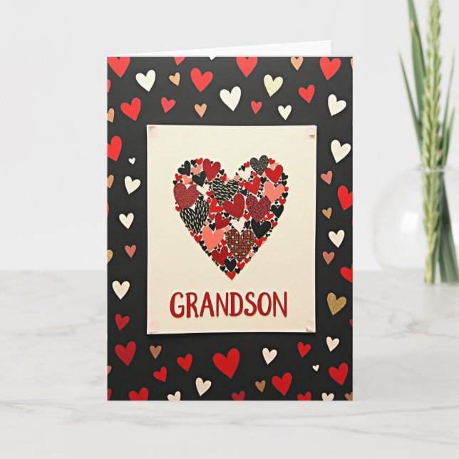 Cartão Grandson Heartfelt Love Card (Frente)