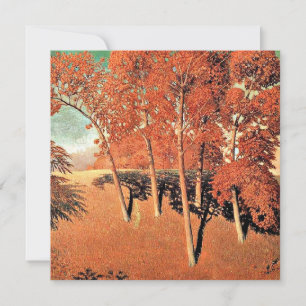 Cartão Grant Wood trabalho de arte, Primavera Oak