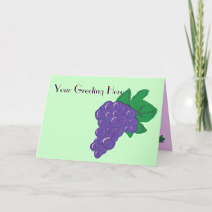 Cartão Grape Greeting Card