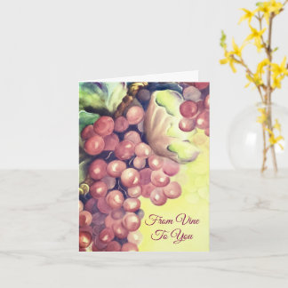 Cartão Grapes Vineyard Mediterranean Hospitality