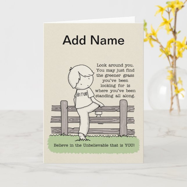 Cartão Grass Greener (Flor Amarela)