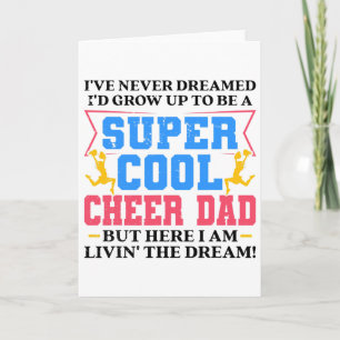 Cartão Grático engraçado de cheerleading masculino para c