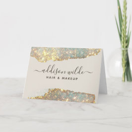 Cartão Gratidão ao Cliente Glam Glitter Roteiro de Assina