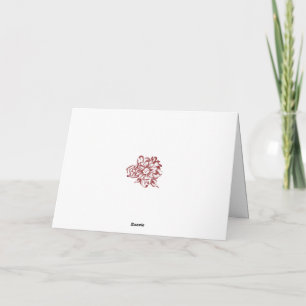 Cartão Gratidão expressa com personalizado