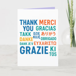 Cartão 🌍 "Gratidão Multilingue"