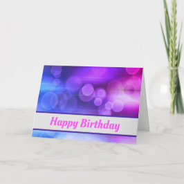 Cartão Graus cor-de-rosa e Abstrato púrpura