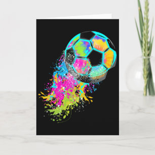 Cartão Gravata Colorida Tie Dye Soccer Ll
