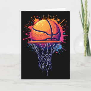 Cartão Gravata Tie Dye Colorida Splash Sketll Hoop N
