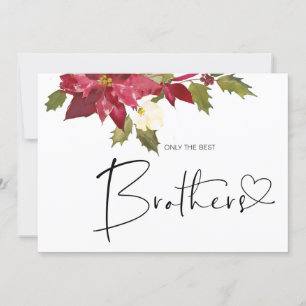 Cartão Grávida Fofa Revelação Irmão Novo Bebê Natal