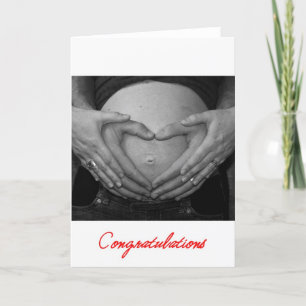 Cartão Grávida, Parabéns!