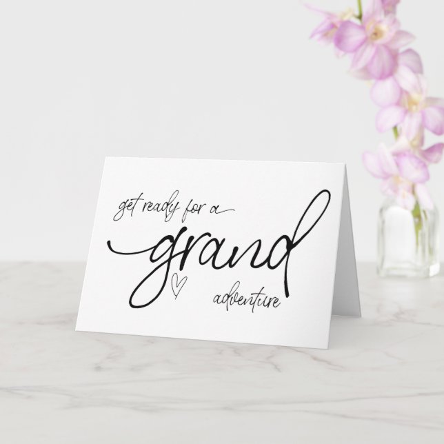 Cartão Gravidez Novo Raio de Bebê para Família e Amigos C (Orquídea)