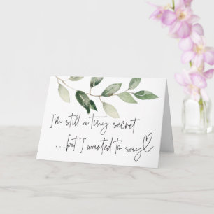 Cartão Gravidez Novo Raio de Bebê para Família e Amigos C