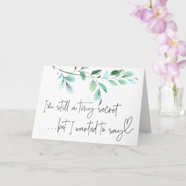 Cartão Gravidez Novo Raio de Bebê para Família e Amigos C (Orquídea)