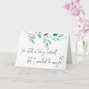 Cartão Gravidez Novo Raio de Bebê para Família e Amigos C