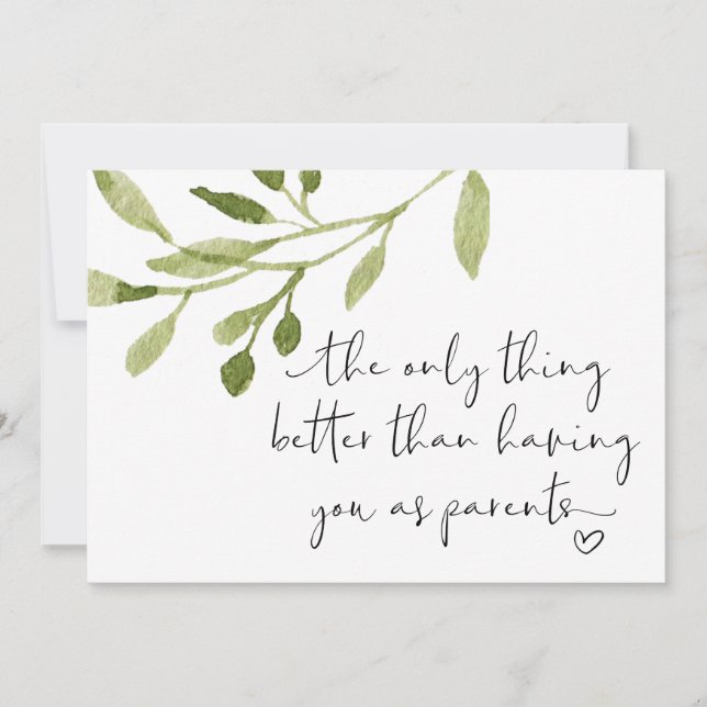 Cartão Gravidez Revelação de Pais Estou grávida (Frente)