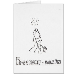 Cartão grávido outra vez