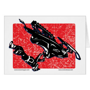 CARTÃO GRAVITY-SLED-IN-RED