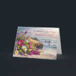 Cartão Great Aunt Happy Mothers Day with Flowers Beach<br><div class="desc">Great Aunt Mother's Day card featuring a beach and flowers,  paired with a heartfelt message for a wonderful woman.</div>
