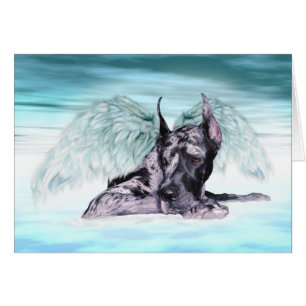 Cartão Great Dane Angel Merle