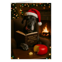 Great Dane 'Cheese Tax' Christmas card