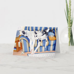 Cartão Great Dane Couch Taters