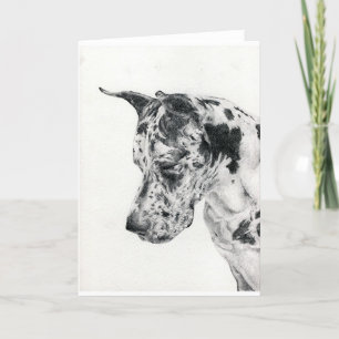 Cartão Great Dane Portrait Blank Greeting Card