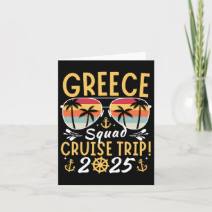 Cartão Grécia Cruise Family 2025 Selo de Férias