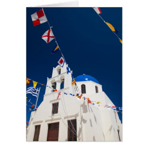 Cartão Grécia e Ilha Grega de Santorini cidade de Oia 4