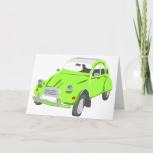 Cartão Green Citroen 2 CV Greeting Card