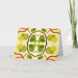 Cartão Green Cream Float Greeting Card