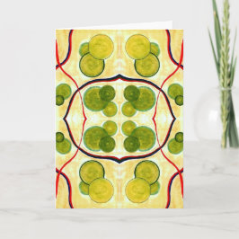 Cartão Green Cream Float Greeting Card