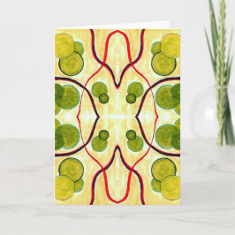 Cartão Green Cream Float Greeting Card