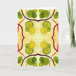 Cartão Green Cream Float Greeting Card