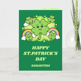 Cartão Green Giggles St. Patrick’s Day Card