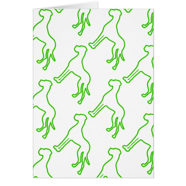 Cartão Green Great Dane (Frente)