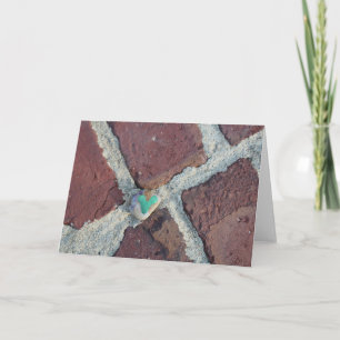 Cartão Green Heart Rock em Pella, Iowa Brick