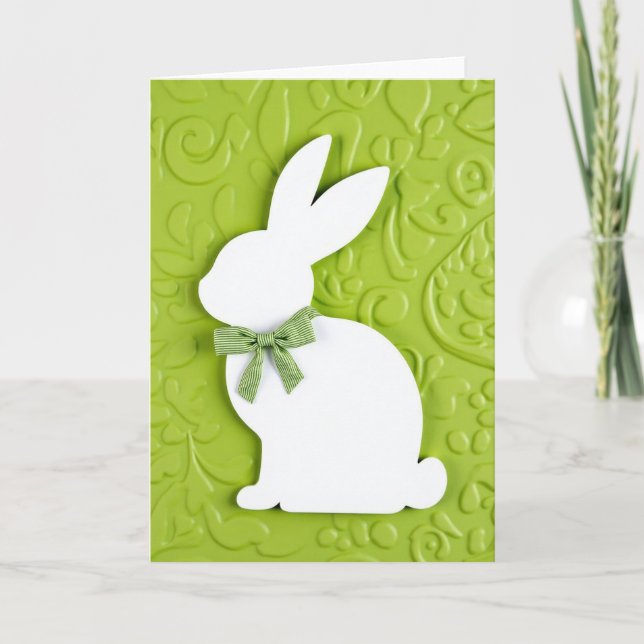 Cartão Green Rabbit Spring Time Card (Frente)