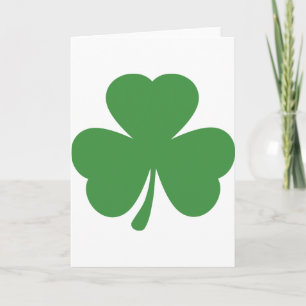 Cartão green shamrock st. patrick´s day