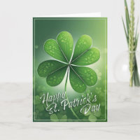 Green Shamrocks Feliz Rua. Dia de Patrick (8) c